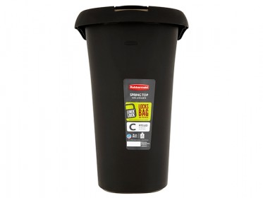 Papelera Tapa Touch Negra 20 Litros Rubbermaid 1858952