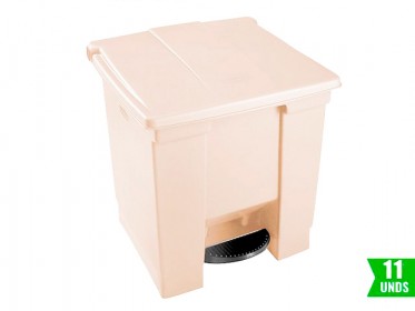 Papelera de Pedal 30 litros Beige Rubbermaid FG614300BEIG