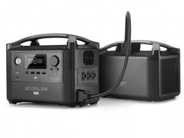 EcoFlow RIVER Pro Estacin de Energa Porttil 720Wh + Batera Extra Eco