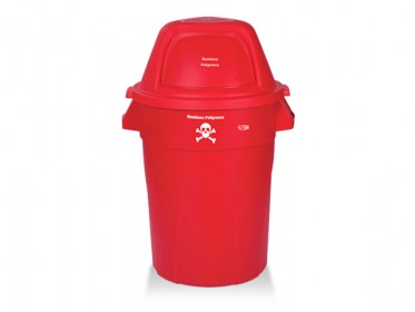 Contenedor Elite 121 Litros Rojo (Residuos Peligrosos) Estra 4-1008363