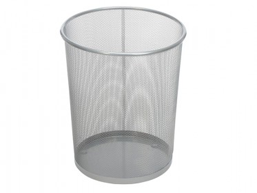Papelera Metlica Malla Plateado Rubbermaid (20 litros) FGWMB20SLV