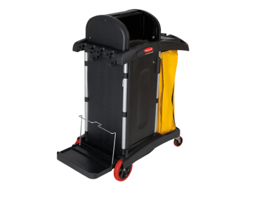 Rubbermaid FG9T7500BLA Carro de Limpieza Con Bolsa Amarilla Alta Seguridad
