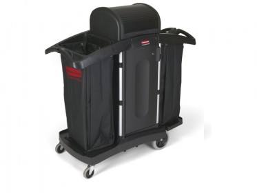 Carro de Camarera Compacto Negro Rubbermaid FG9T7800BLA