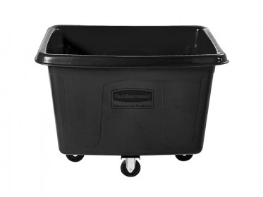 Contenedor con Ruedas Cbico 400 Litros Sin Tapa Rubbermaid FG461400BLA Negro