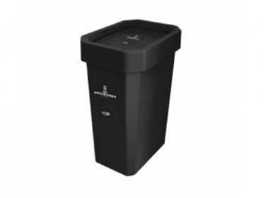 Papelera Tapa Vaivn Estrabins 10 Litros Negra No Aprovechable 4-1042591