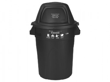 Contenedor Elite 121 Litros  Negro Residuos No Aprovechables 4-1042540