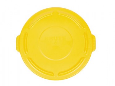 Tapa Plana Contenedor Brute 121 litros Rubbermaid Amarillo FG263100YEL