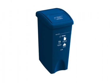 Papelera con Tapa Vaivn  53 Litros Azul (Plstico) Estra 4-1002181
