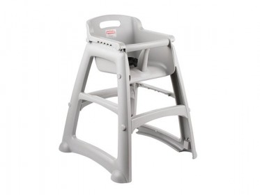 Silla Para Beb Restaurante Sin Ruedas Sturdy Chair Rubbermaid FG781408PLAT 