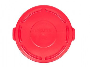 Tapa Plana Contenedor Brute 121 litros Rubbermaid Rojo FG263100RED