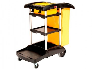 Carro de Limpieza Bolsa Vinilo Alta Capacidad Negro Rubbermaid FG9T7200BLA