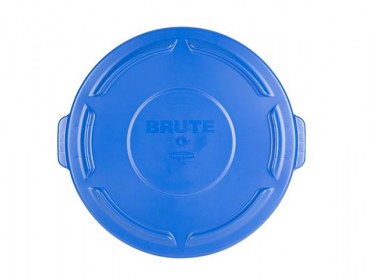 Tapa Plana Contenedor Brute 121 litros Rubbermaid Azul FG263100BLUE