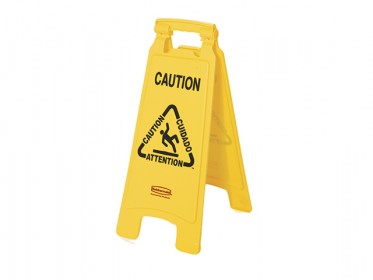 Seal de Prevencin Piso Mojado 63 cm Amarillo Rubbermaid FG611200YEL