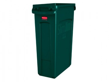 Contenedor Slim Jim 87 litros Verde Rubbermaid 1956186